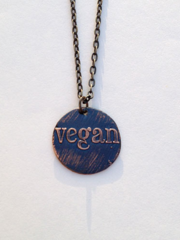 Vegan Round Pendant