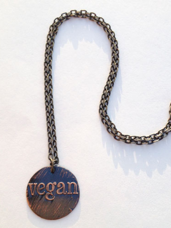 Vegan Round Pendant