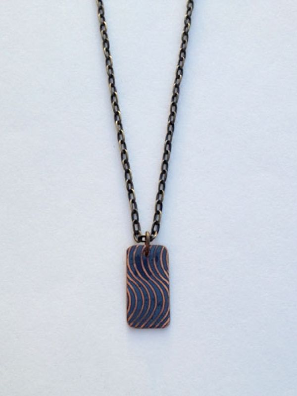 Wavy Fingerprint Necklace