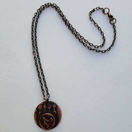 Chicken Polka Dot Necklace