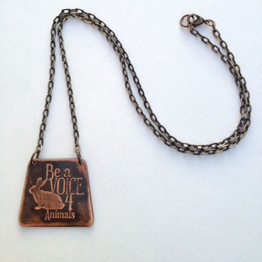 Be a Voice for Animals-Bunny Necklace