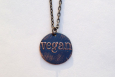 Vegan Round Pendant