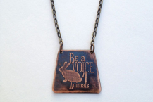 Be a Voice for Animals-Bunny Necklace