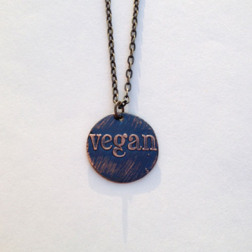 Vegan Round Pendant