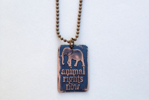 MADE TO ORDER- Animal Rights Now Elephant - Vegan/Animal Rights Inspired