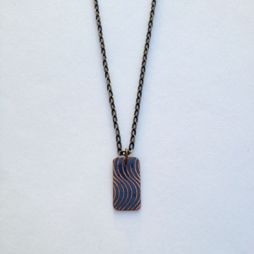 Wavy Fingerprint Necklace