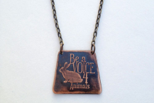 MADE TO ORDER- Be a Voice for Animals-Bunny Necklace